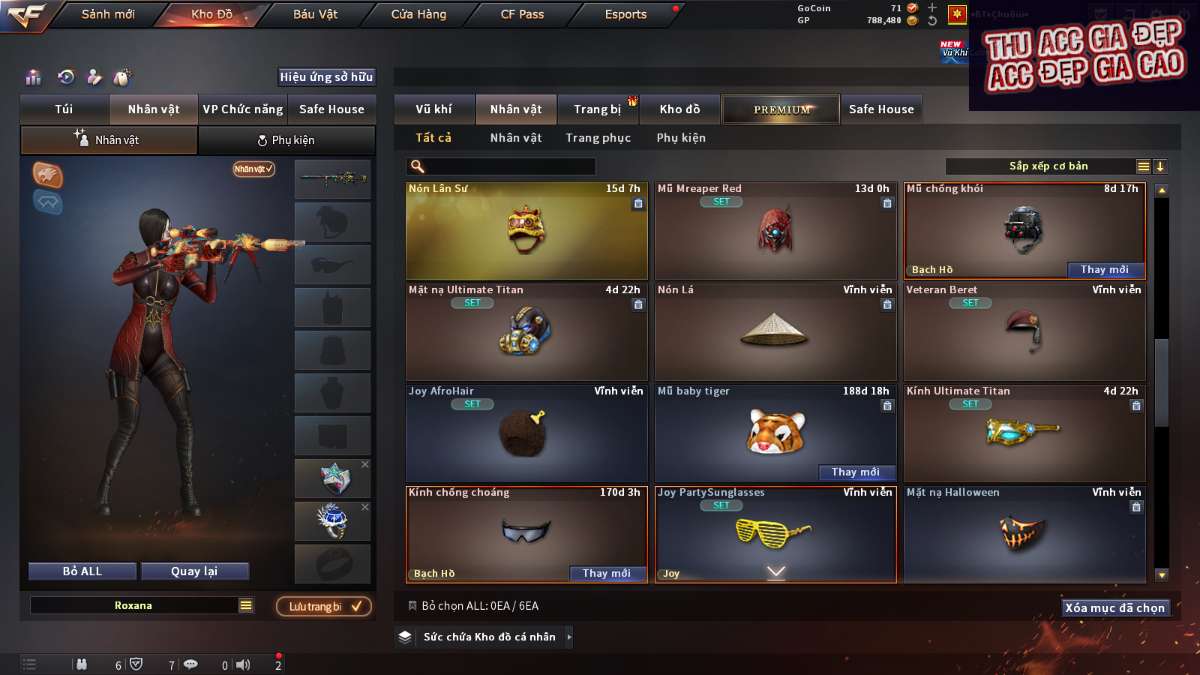 shop acc cf uy tin gia re